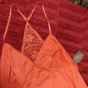 Coral pink nightgown